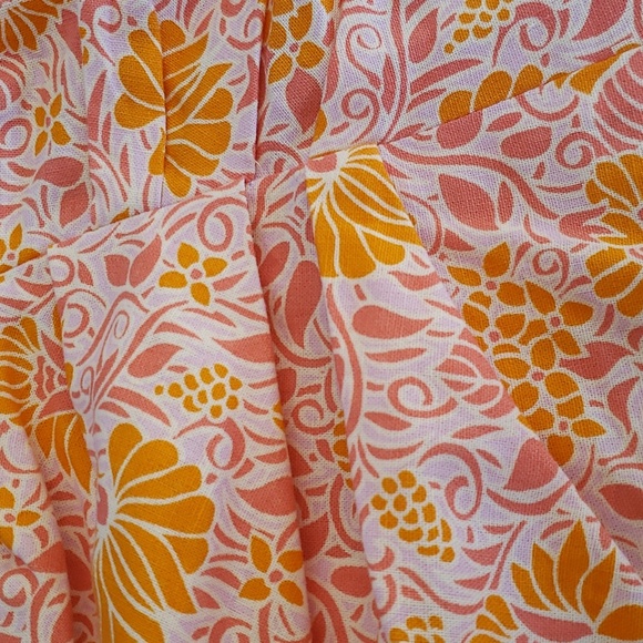 ZARA Linen blend floral skirt - Picture 6 of 9